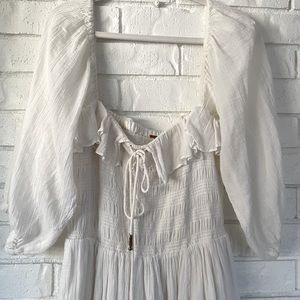 Free People Oasis Midi Dress - White